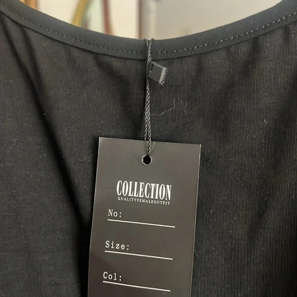 New Black slip with sheer lace on bottom. - Picture 3 of 3